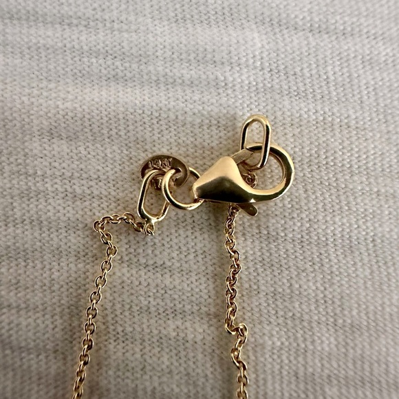 14k green sapphire necklace - Picture 2 of 2